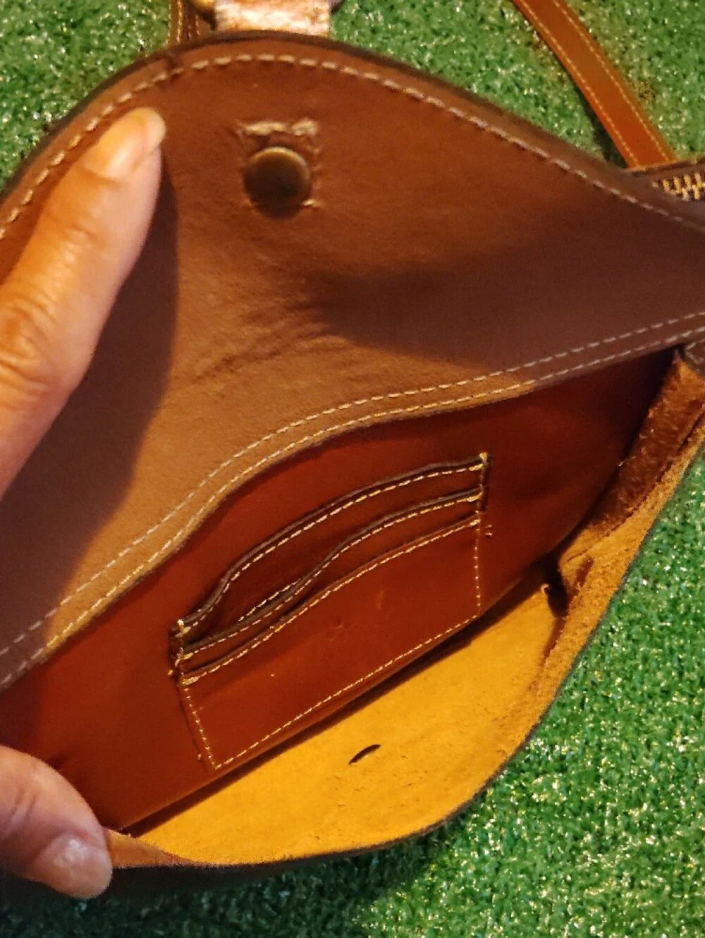 Classic Brown Leather Crossbody Bag - Patricia Nash